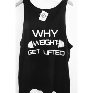 Fitness Tank Top “Why Weight Get Lifted”